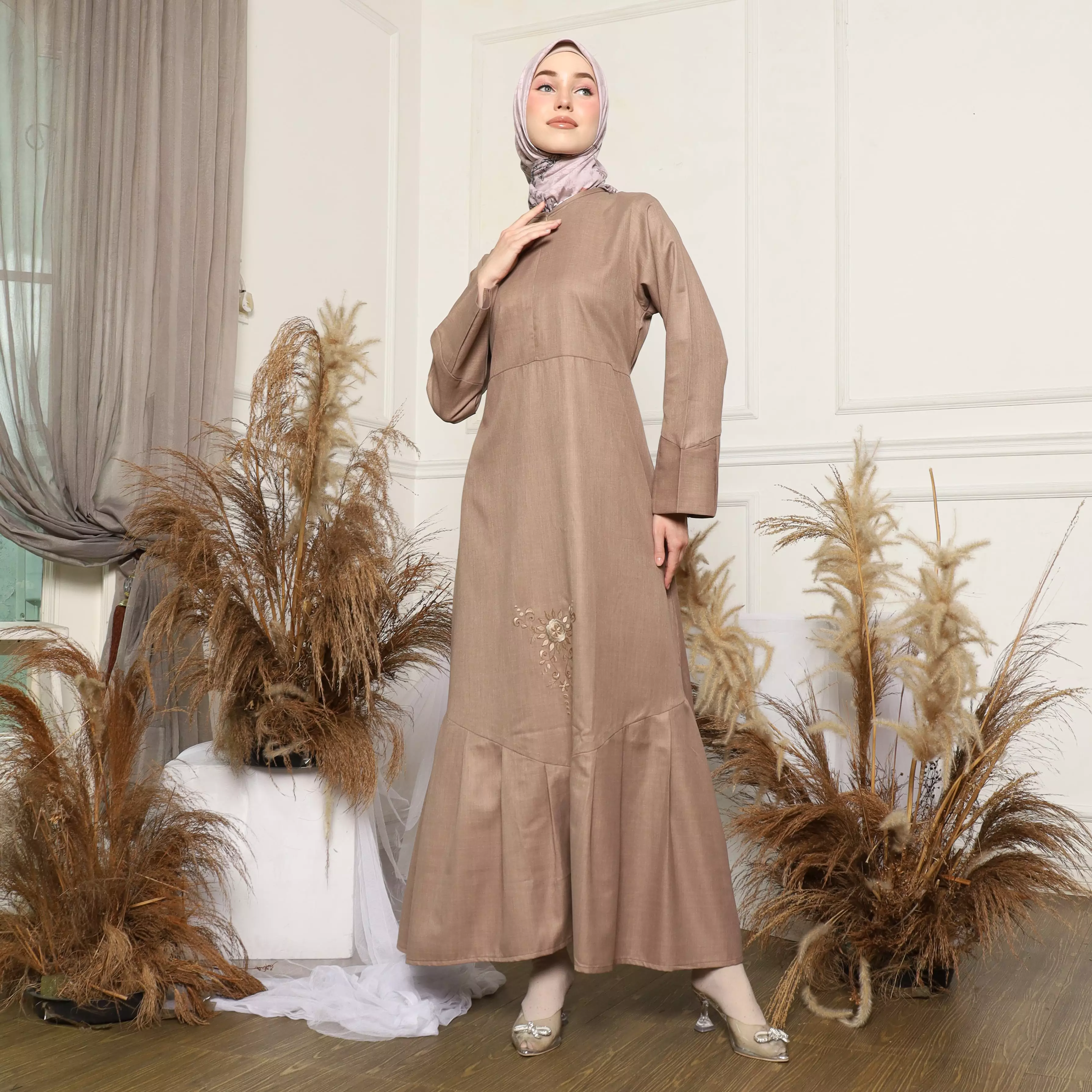 Gamis Sarimbit Wanita GMS 06 Mocca