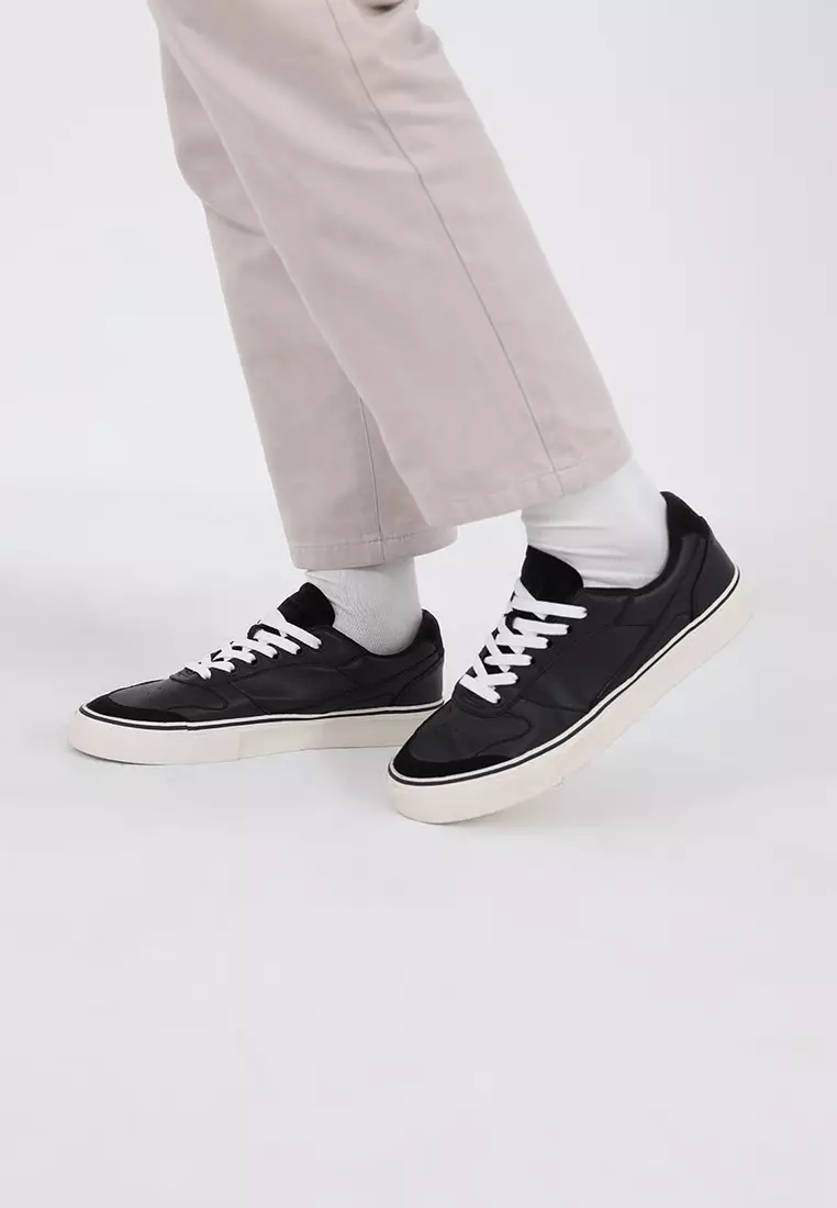 Men Leon Shoes PU Black