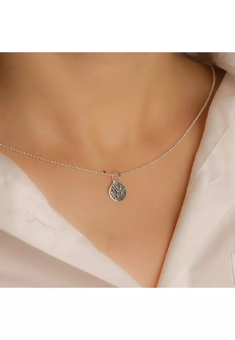 Match The Stars Sagittarius Celestial Constellation Silver Pendant with 925 Sterling Silver