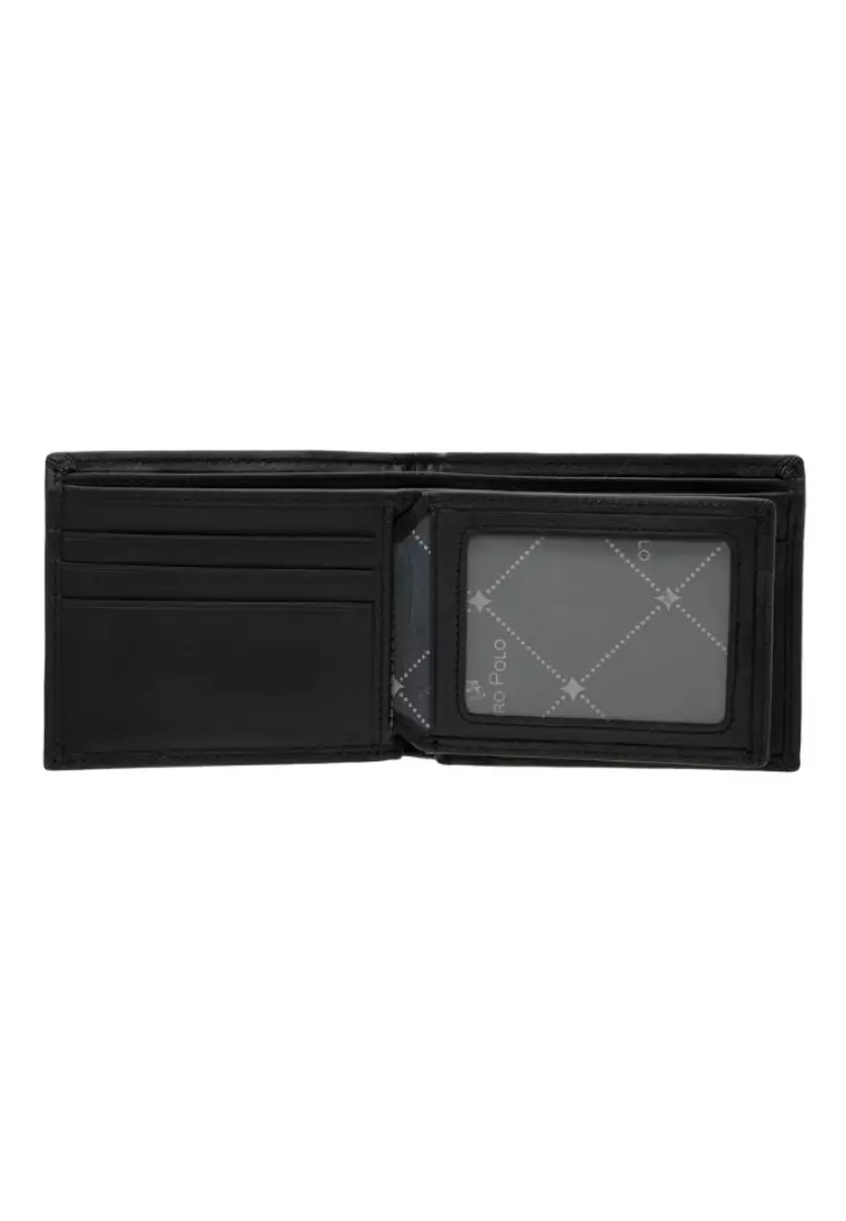 Euro Polo Pebble Leather Flip ID Cards Bifold Wallet EWB 40353
