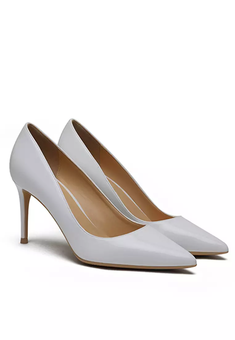 8CM Patent Pointed High Heel Shoes HZL180