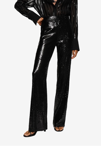 Mango Sequined Trousers | ZALORA Philippines