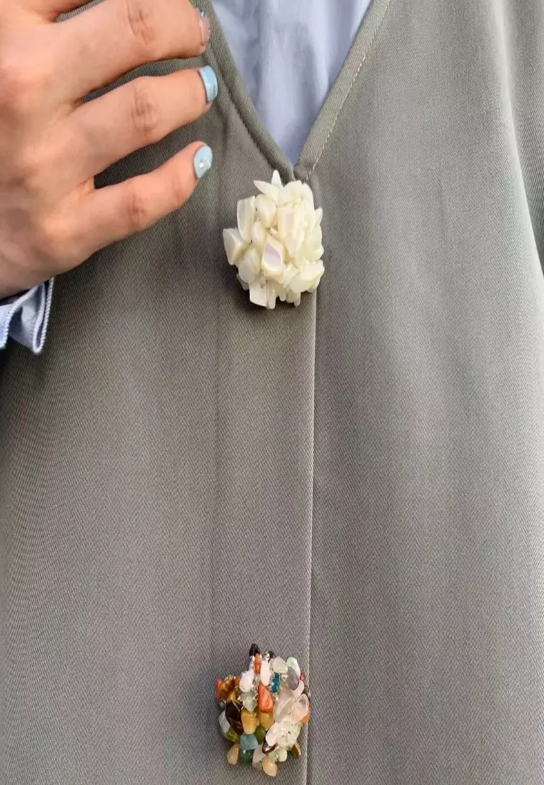 Button Front Swing Mini Dress