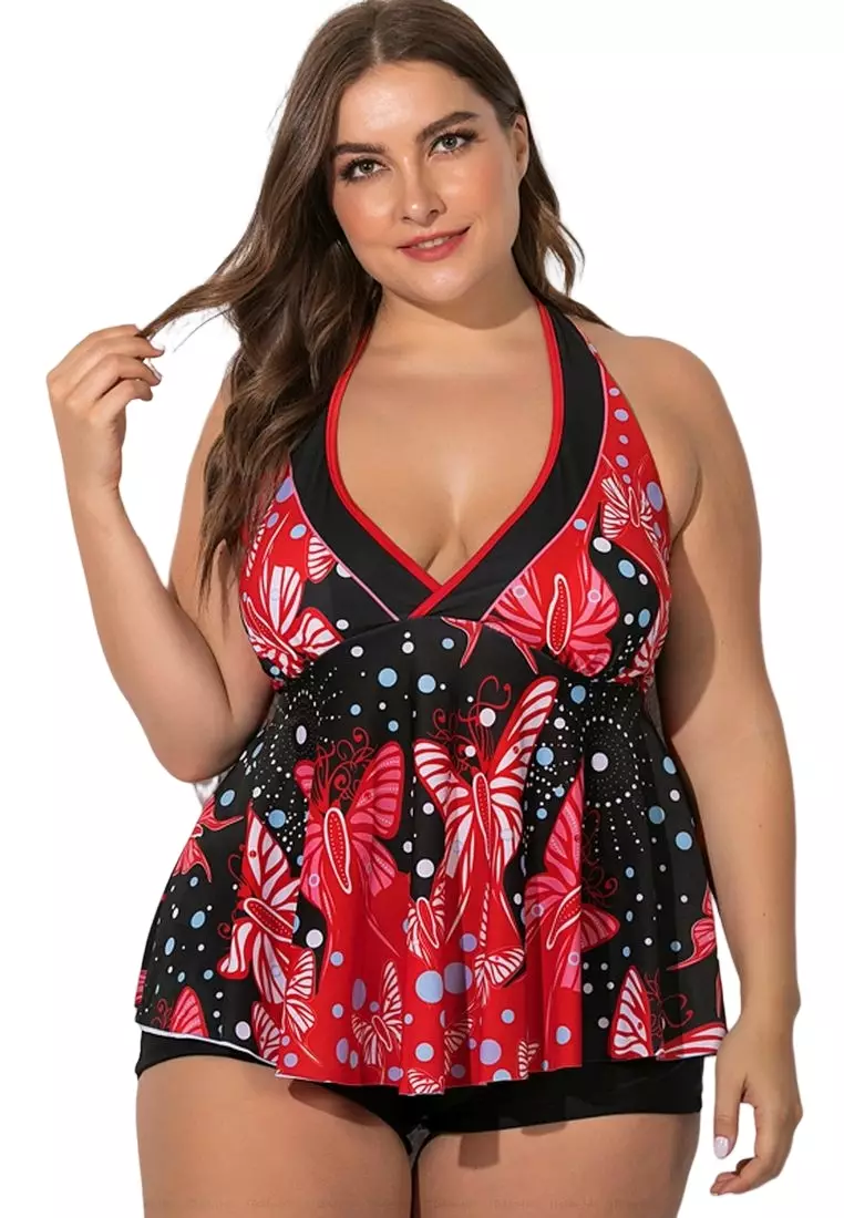 Red plus deals size swimdress