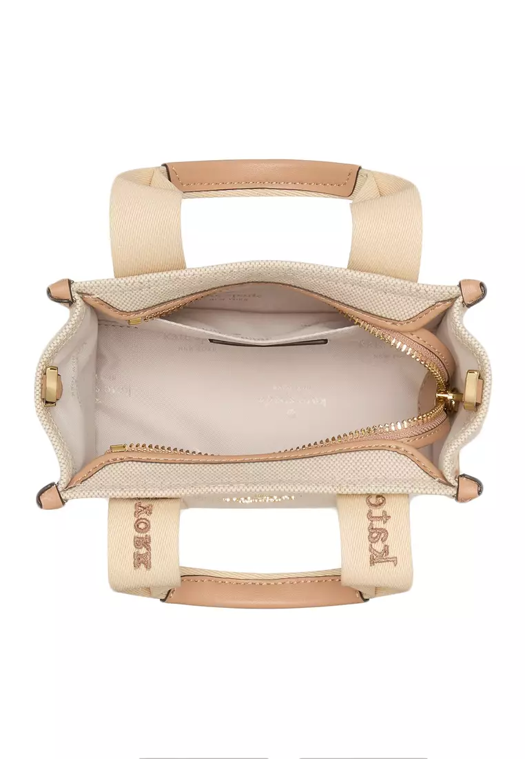 Buy Kate Spade Kip Canvas Mini Tote - Beige 2026 Online | ZALORA