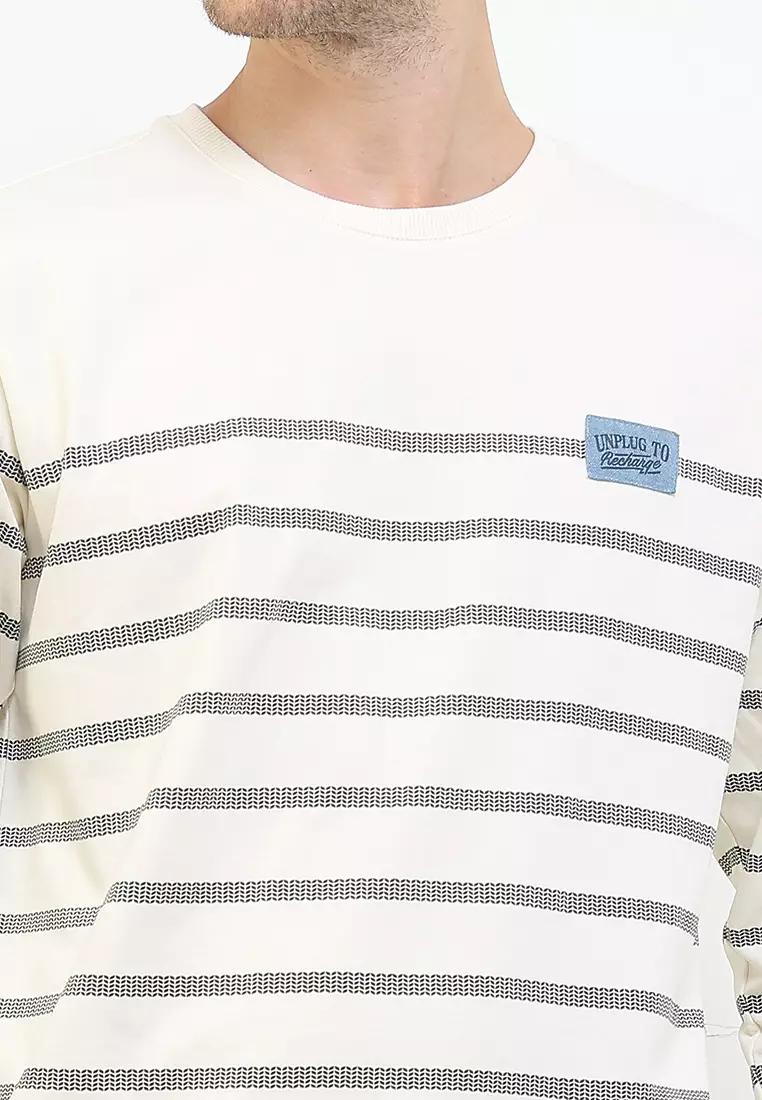 Kaos Stripe Lengan Panjang - Rikckoe T-Shirts