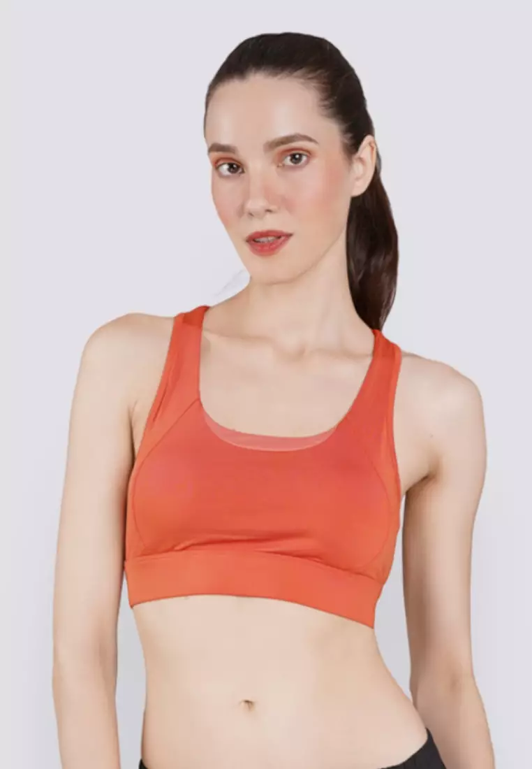 DANSKIN LADIES LOW IMPACT SPORTS BRA SIZE SMALL COLOR RED WOMENS ATHLETIC  NEW