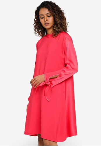 Buy ck Calvin Klein Satin Back Crepe Dress 2023 Online | ZALORA Singapore