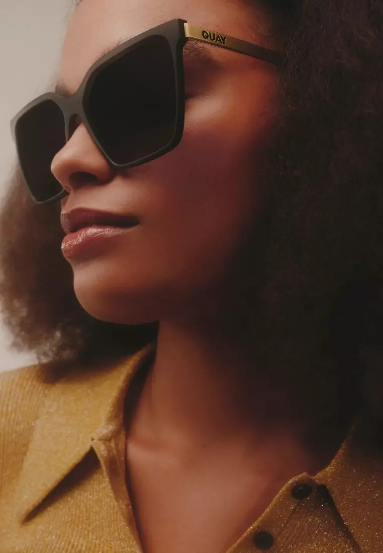 Level Up Remixed Sunglasses - Matte Black/Smoke Polarized