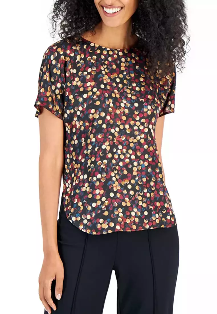Petite short on sale sleeve blouses