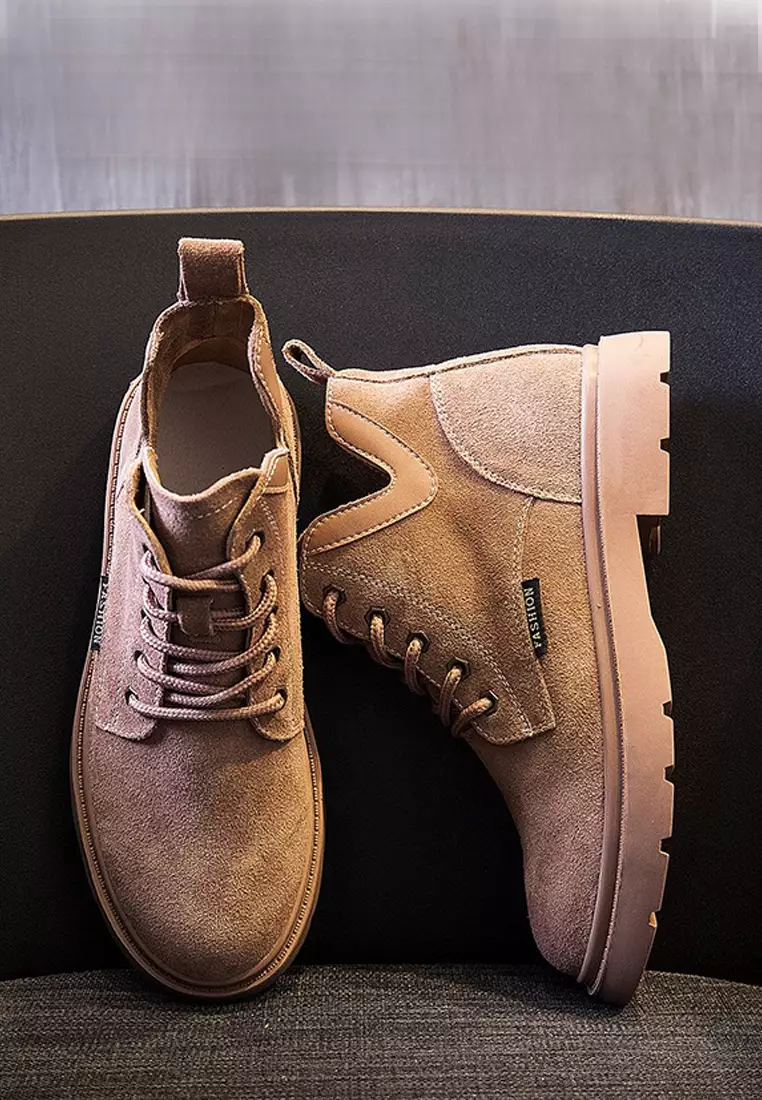 VANSA Stylish Nubuck Leather Martin Boot VSW-B301