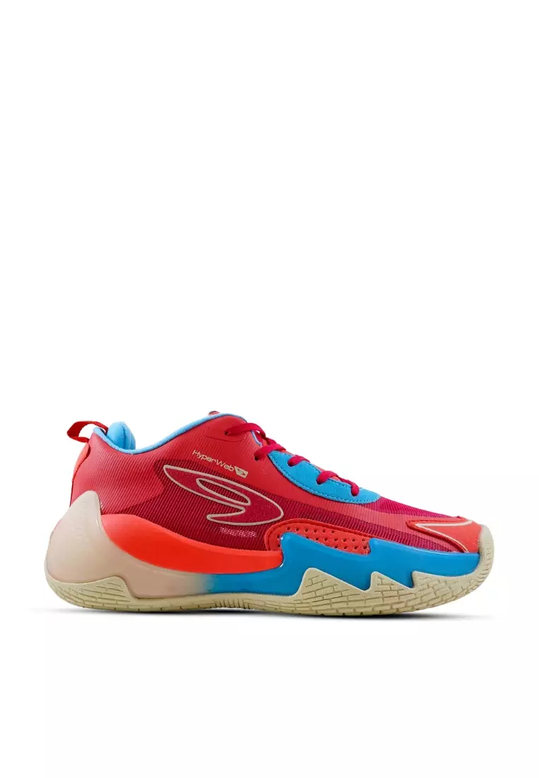 910 Nineten Nakami Flow Sepatu Training- Coral/Biru muda/Putih