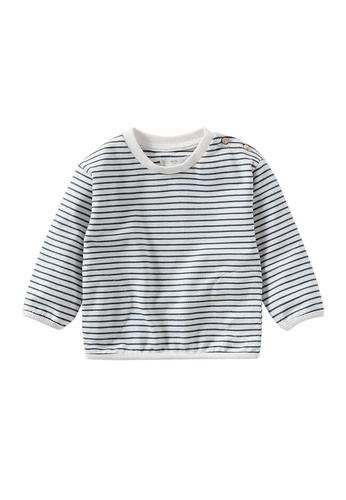 MANGO BABY blue Striped Cotton-Blend Sweatshirt FA606KA623C50CGS_1