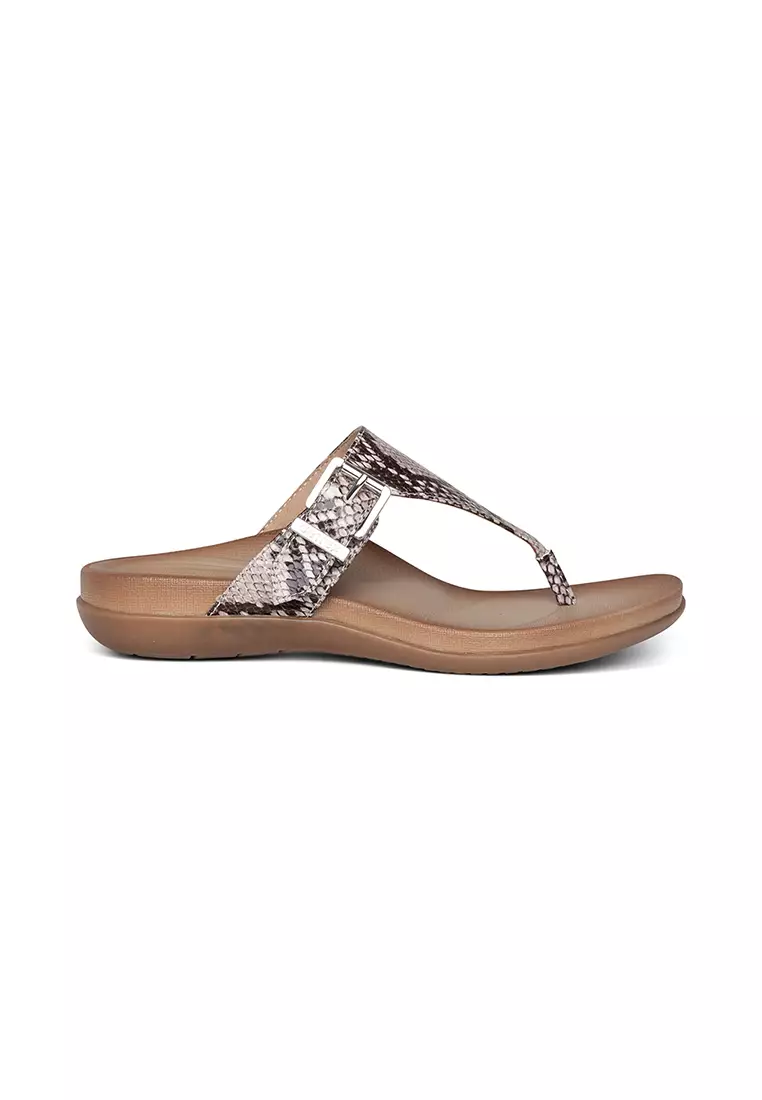 Buy Aetrex Aetrex Rita Adjustable Thong Sandal Snake 2024 Online