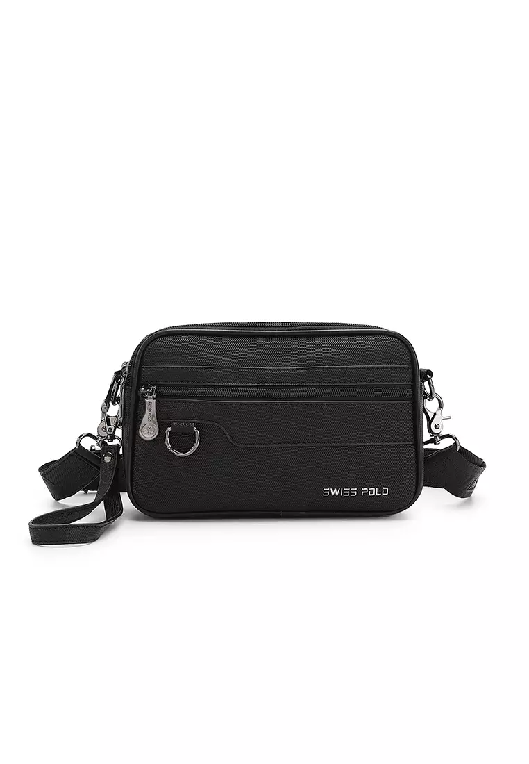 Men's Sling Bag / Crossbody Bag - Black