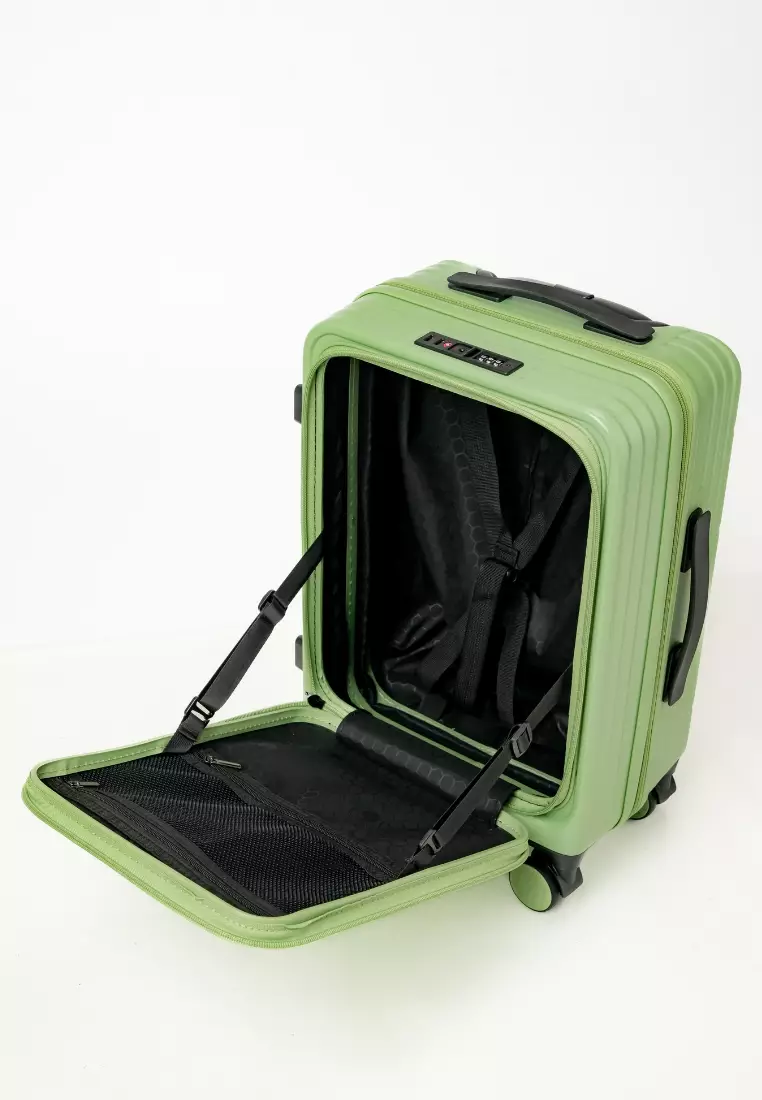 Alpha 3pcs Set 20, 24, 28"  Hard Case Luggage in Matcha
