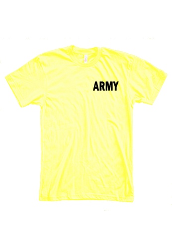MRL Prints yellow Pocket Army T-Shirt 30844AA7B4C5F3GS_1