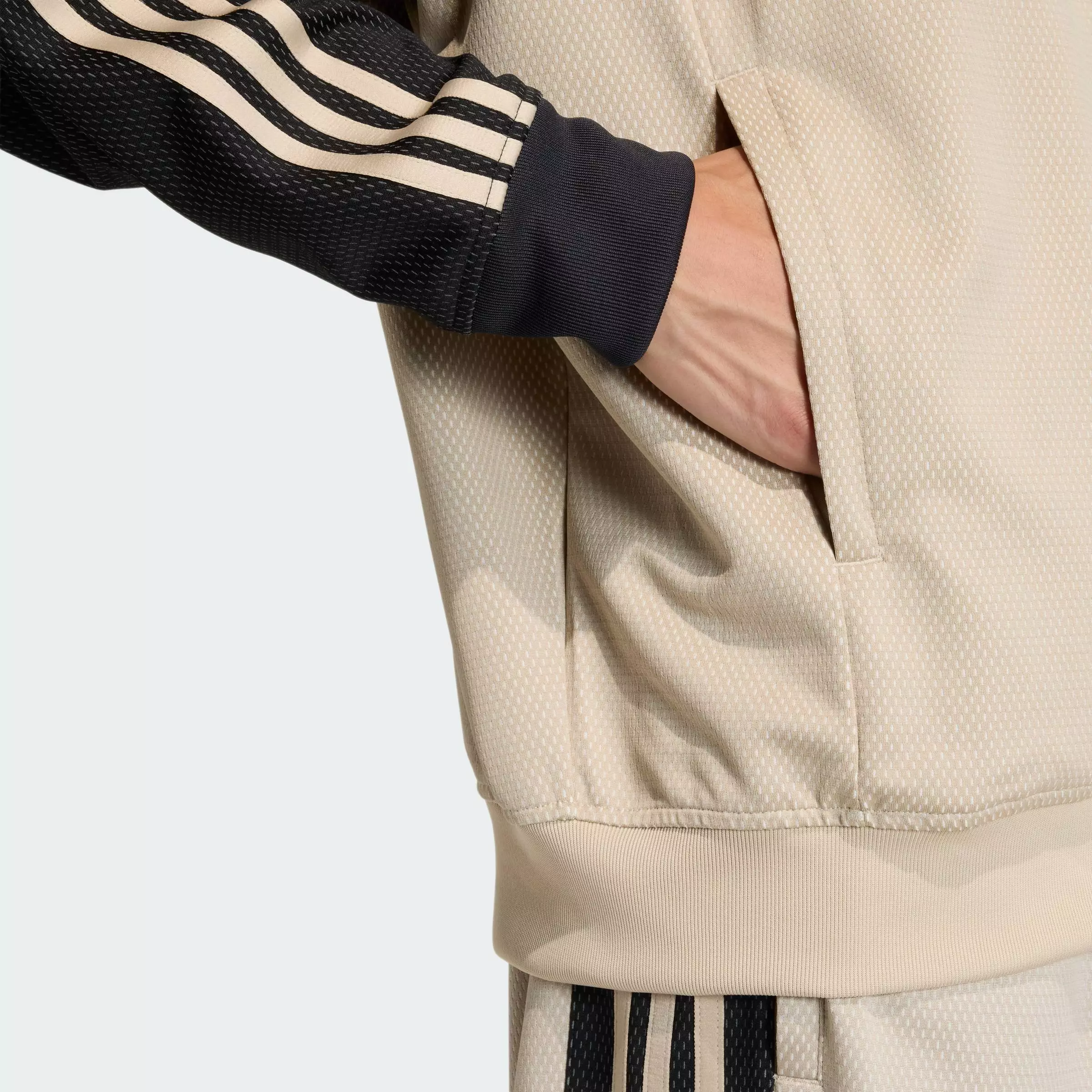 Lifestyle LOOSE MESH TRACK TOP Men Beige KE0114