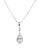 SO SEOUL silver Callista Teardrop Diamond Simulant Hoop Earrings and Necklace Set D19CFACDBA2082GS_2