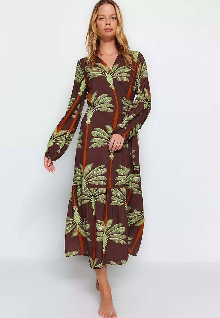 Buy Trendyol Tropical Wrap Kimono Cardigan Online ZALORA Malaysia