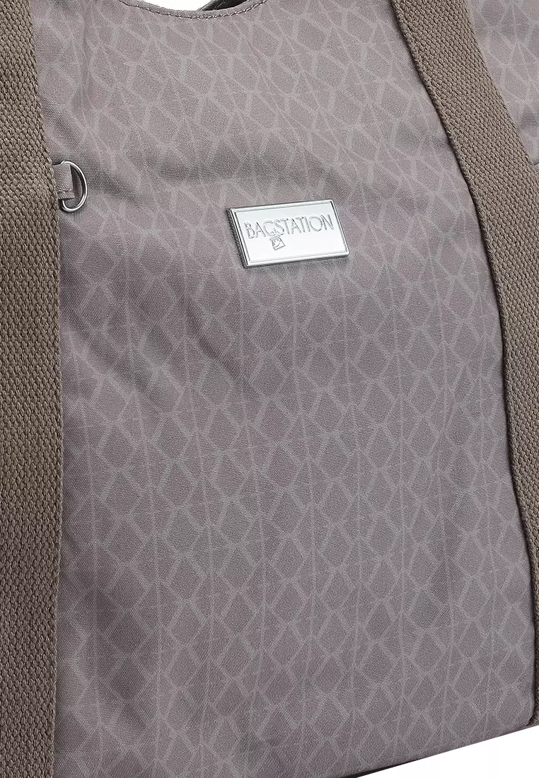 Printed Nylon Shoulder Bag