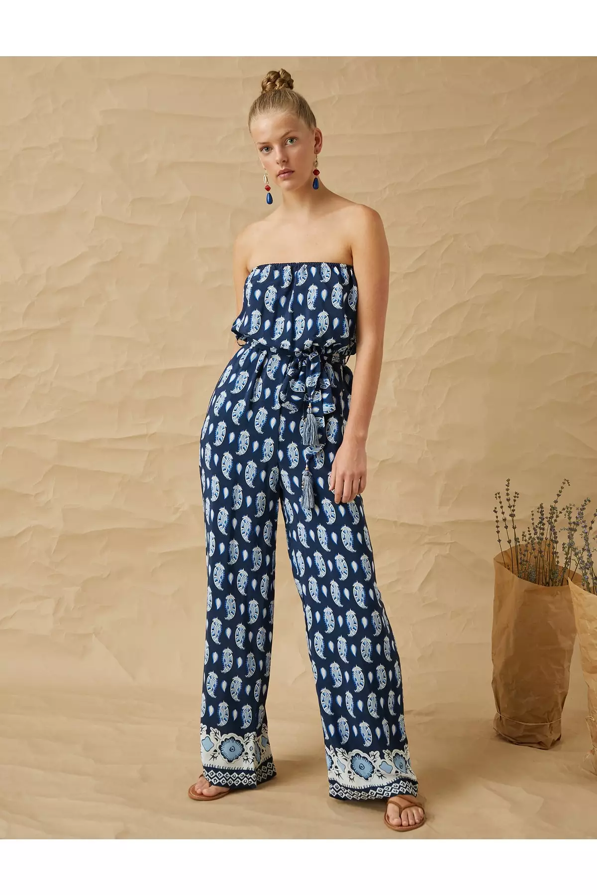 Livia hot sale strapless jumpsuit