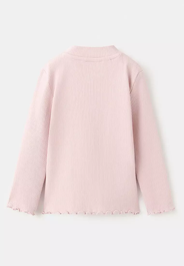 Ribbed Long-Sleeved T-Shirt