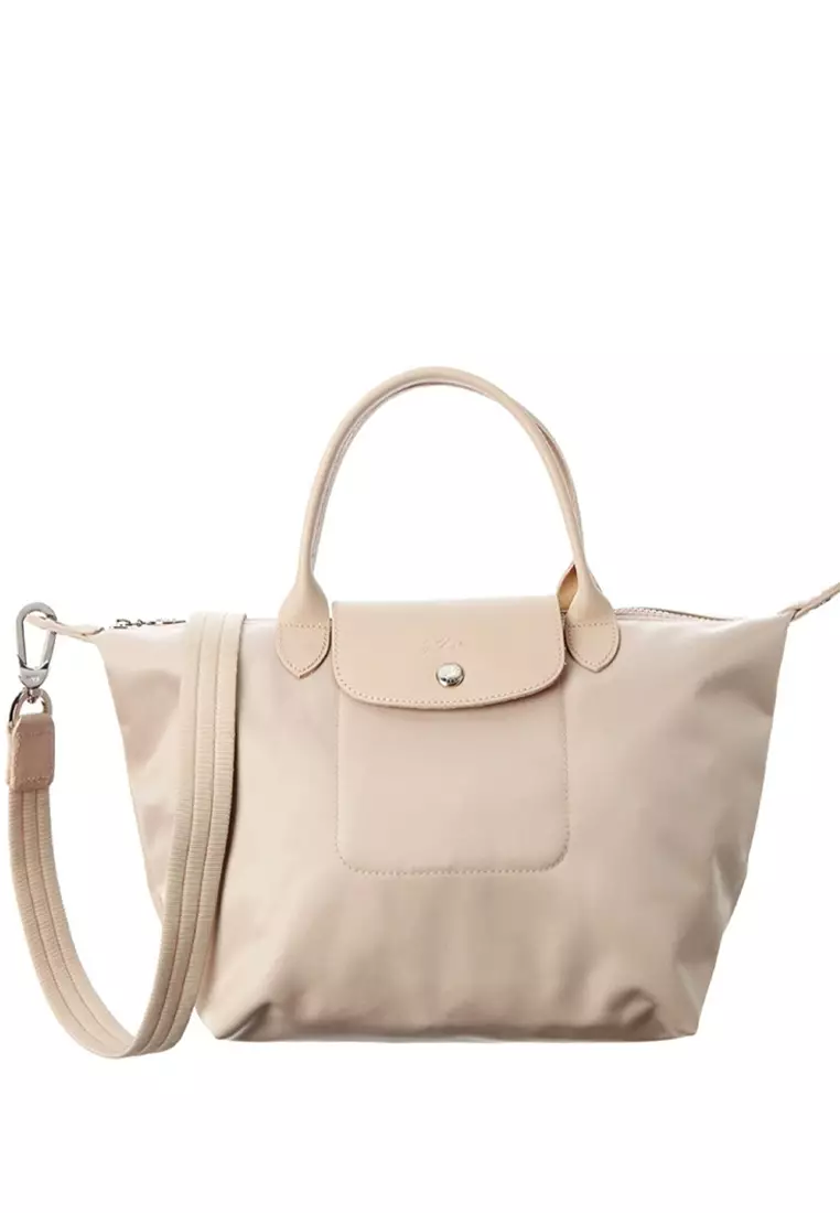 Le Pliage Neo Medium Top Handle Handbag - Cream Beige