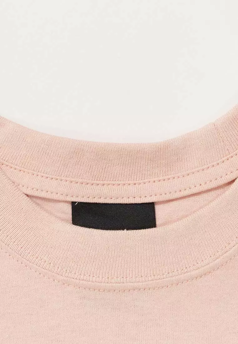 NE Chain Stitch Heart Blush Sky Short Sleeve Women T-Shirt