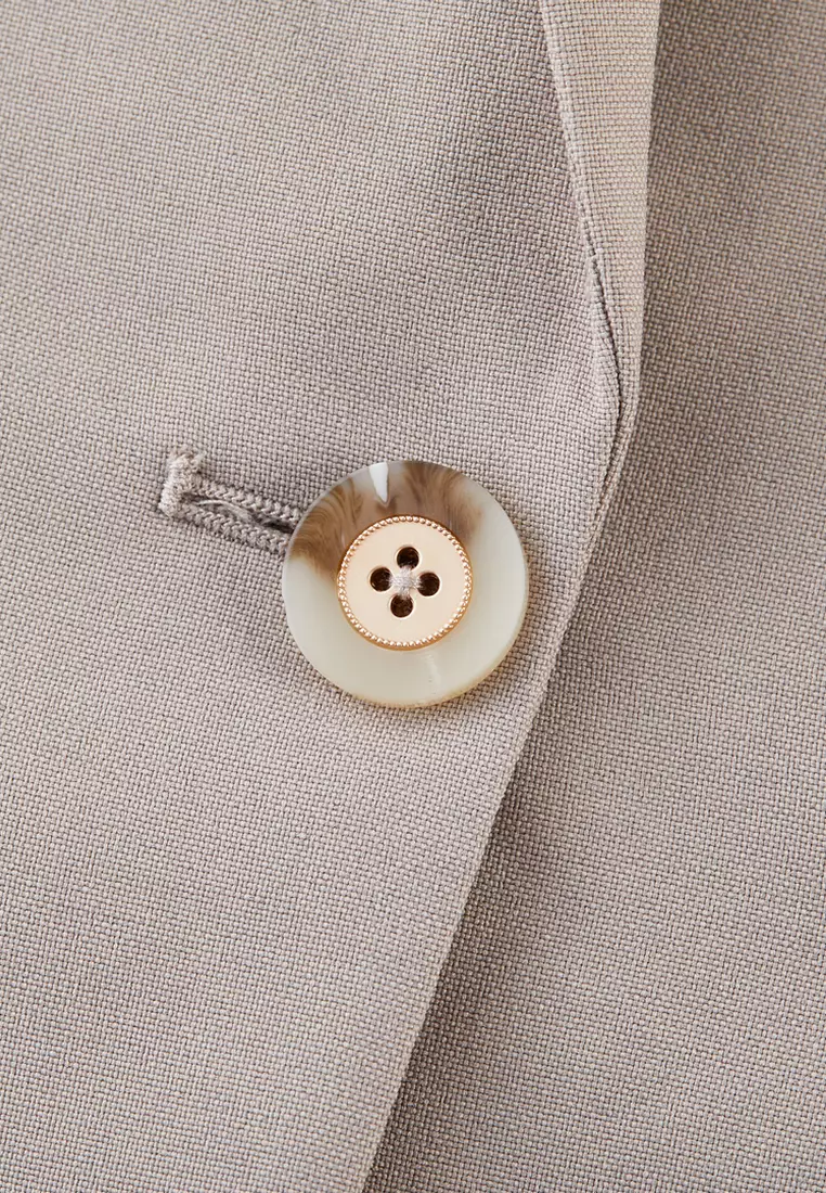 Polyester Slim Fit Suit Blazer