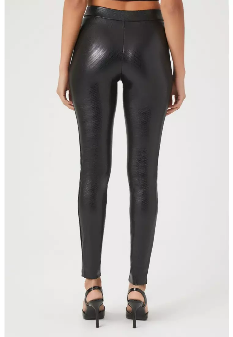 Faux leather skinny pants forever 21 online