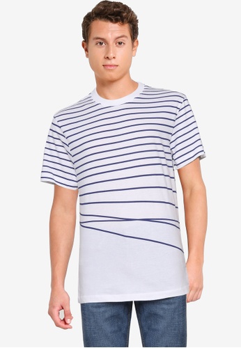 French Connection white Warped Breton Striped Tee EE109AA2FEA0DCGS_1