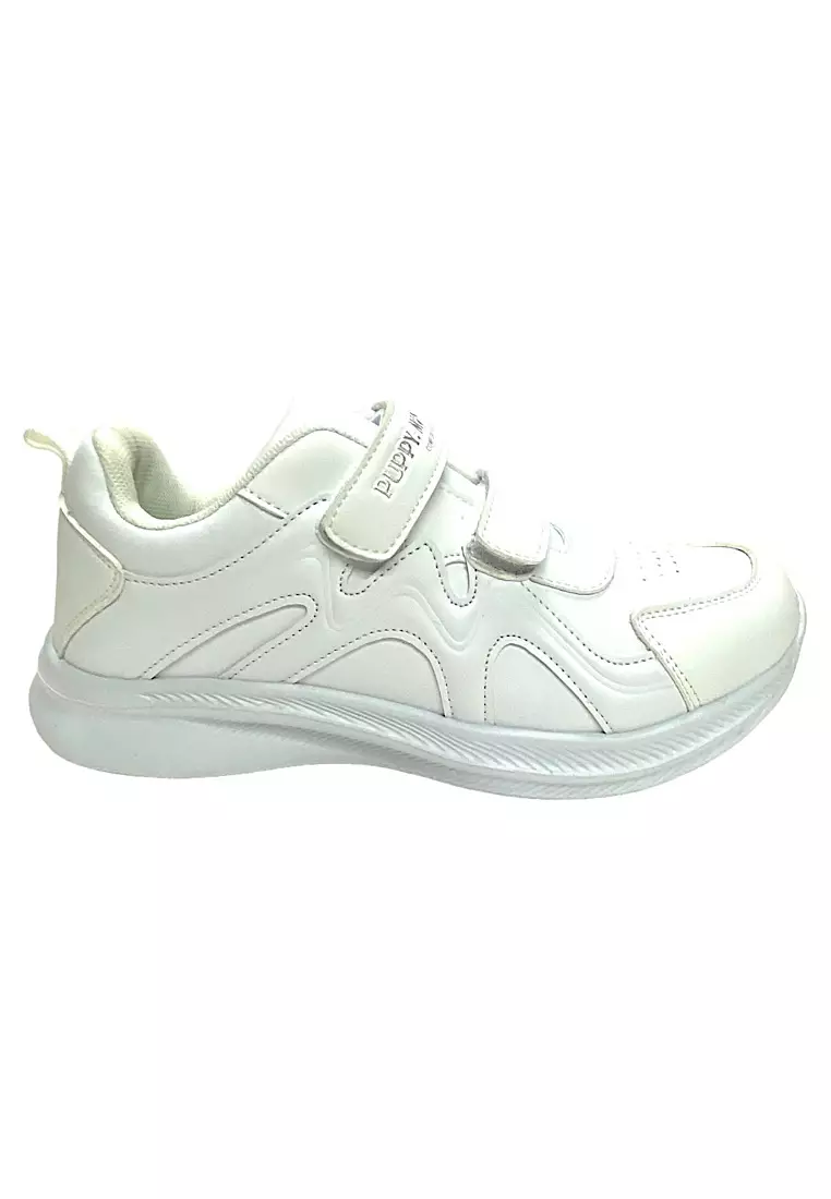 White velcro hot sale tennis shoes