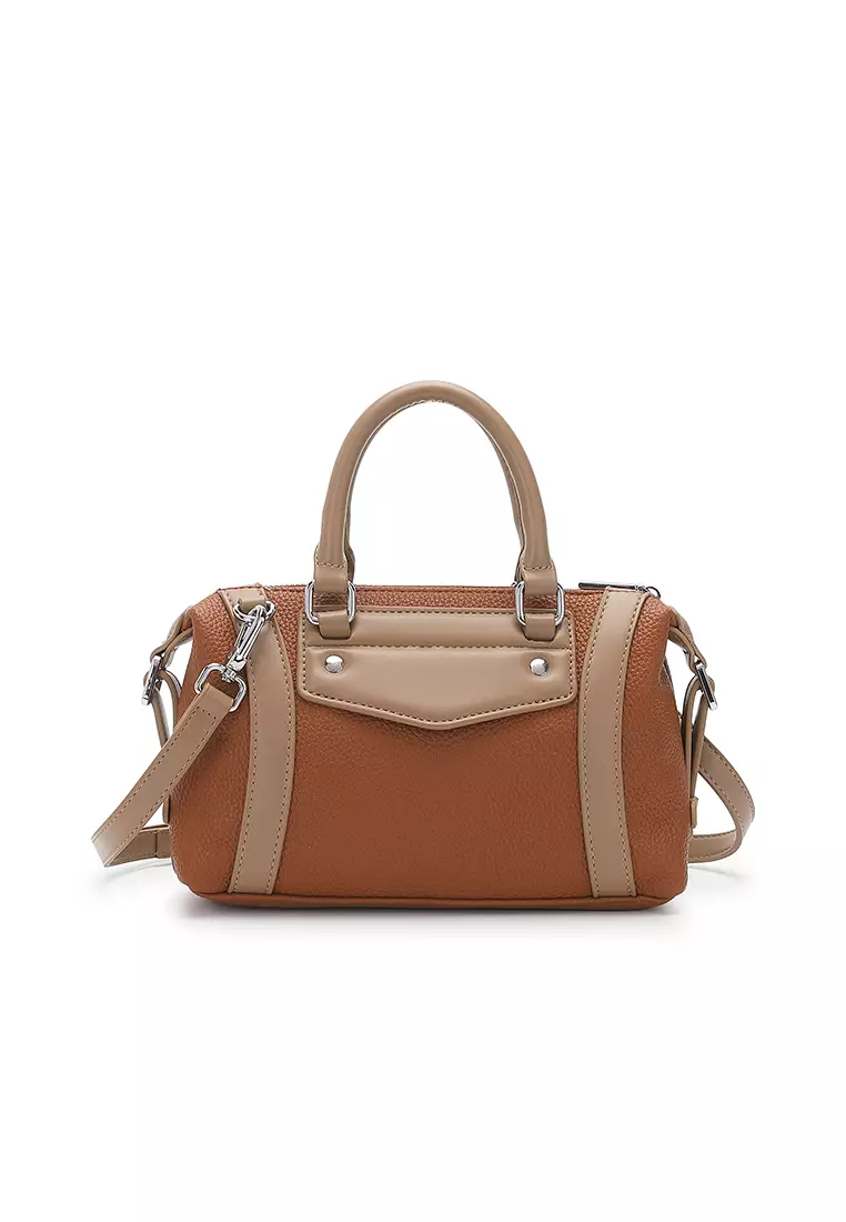 Women's Top Handle Bag / Sling Bag / Crossbody Bag / Shoulder Bag - Brown