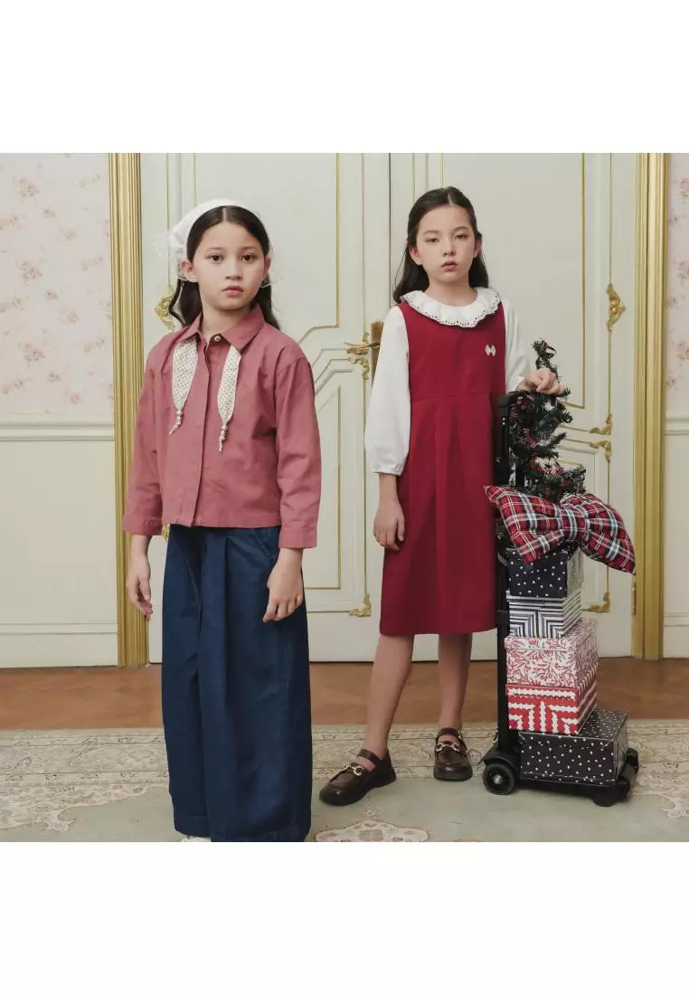Jual PITODITO Pito Dito Girl Lazuli Blouse Panjang Anak Merah Bata ...