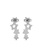 Her Jewellery silver 4 Stars Earrings(White Gold)  - Made with premium grade crystals from Austria DDDF1AC338A9E2GS_4