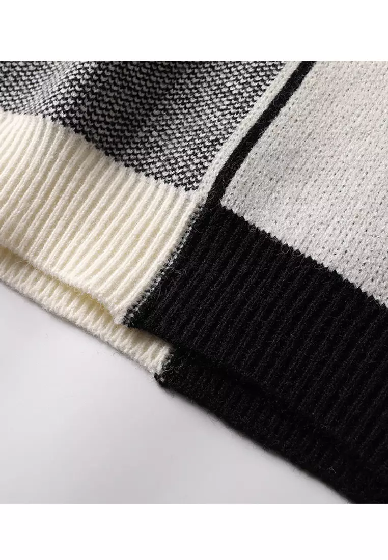 Color Matching Knit Sweater AY-my6812