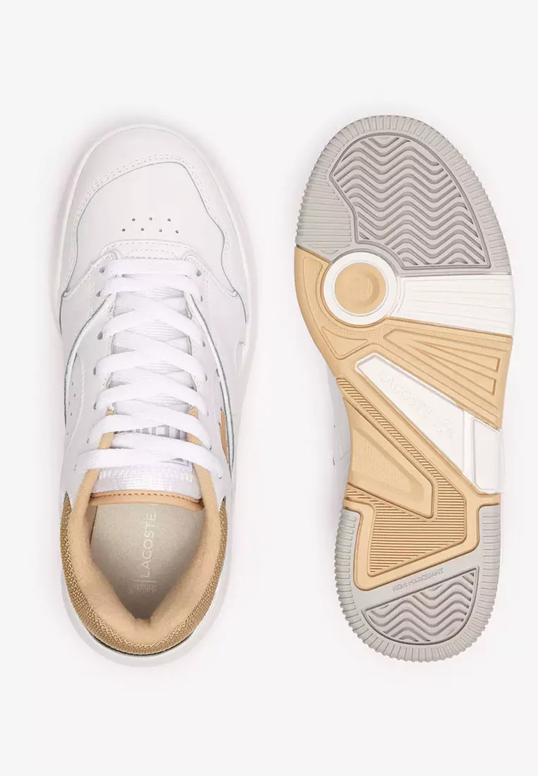 Women's Lineshot Contrasted Collar Leather Trainers