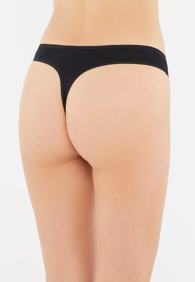 Womens Cotton G-String Thong Panty Pack Of-2