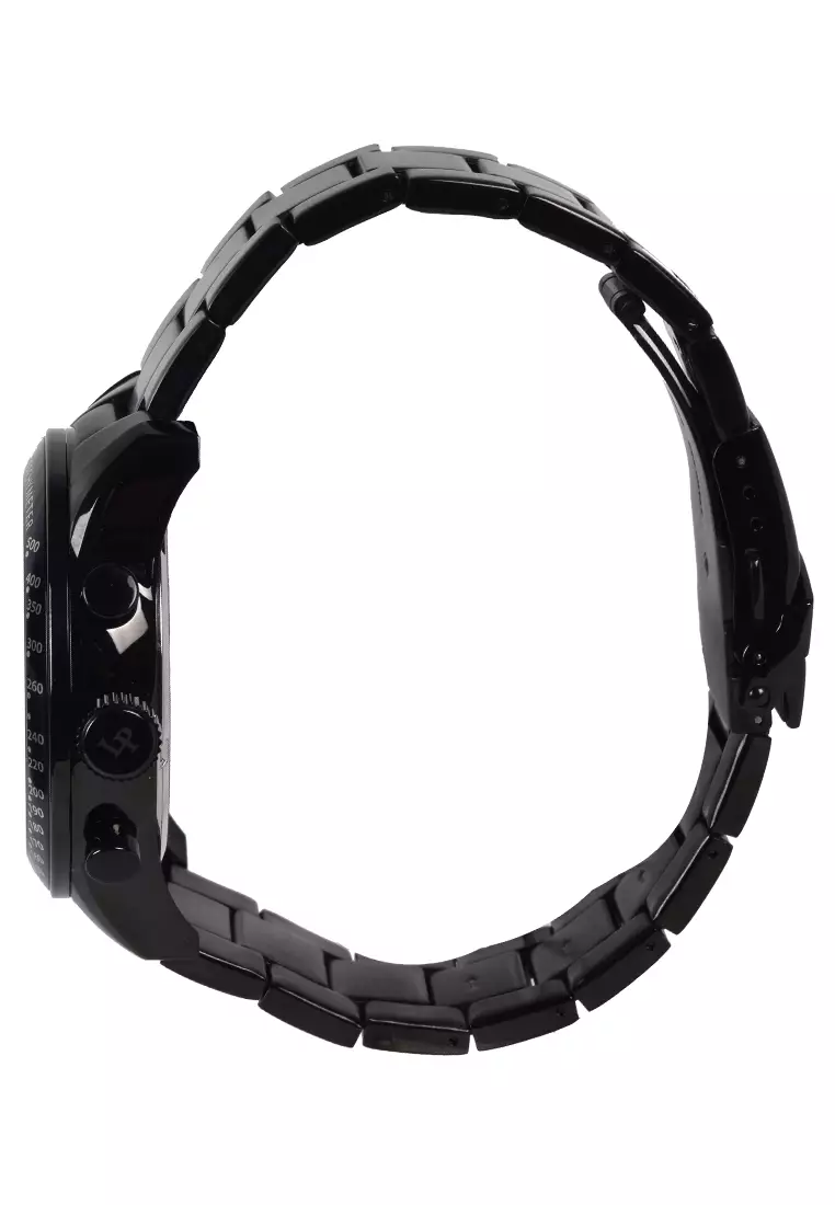 Alexandre Christie - Jam Tangan Chronograph Pria - Black - Stainless Steel Bracelet - LP-28004C-BB-11-BB