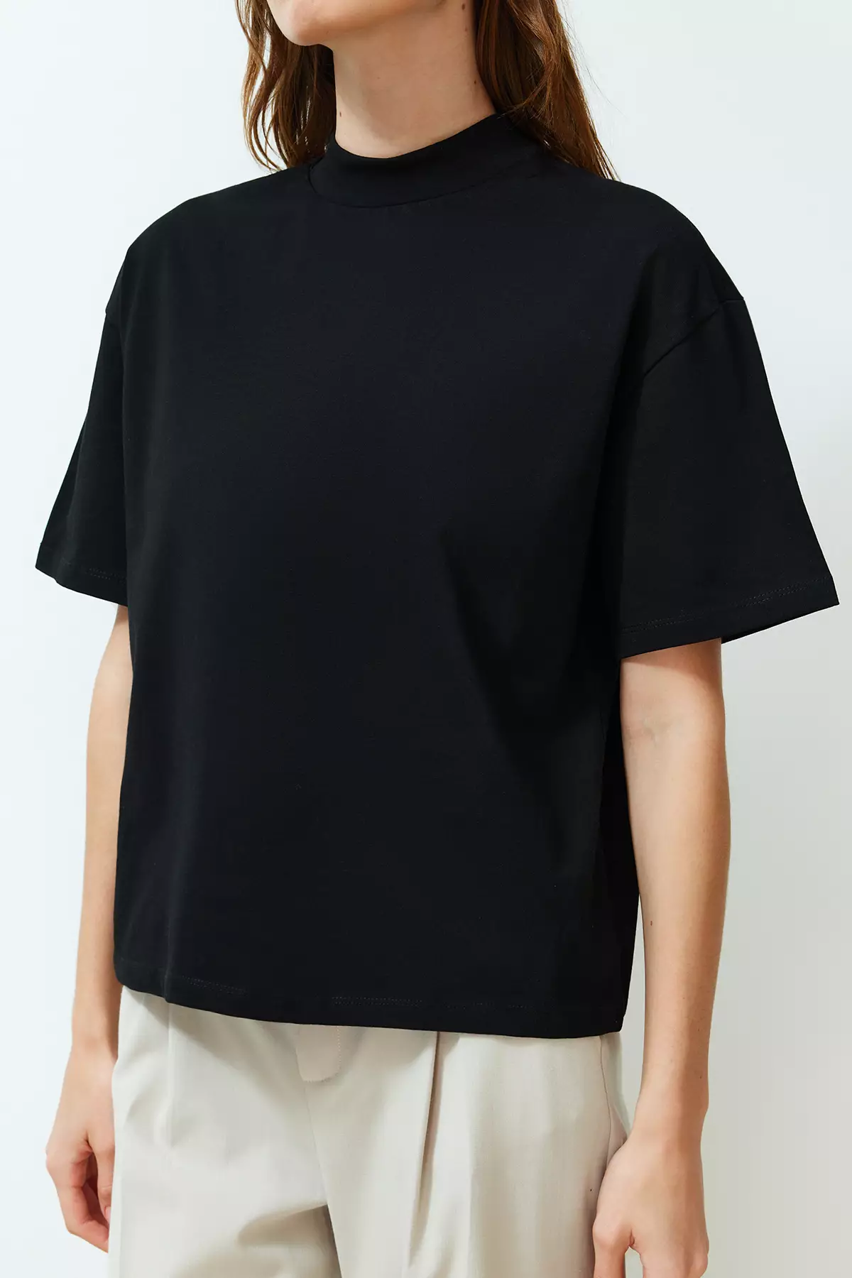 Mock Neck T-Shirt