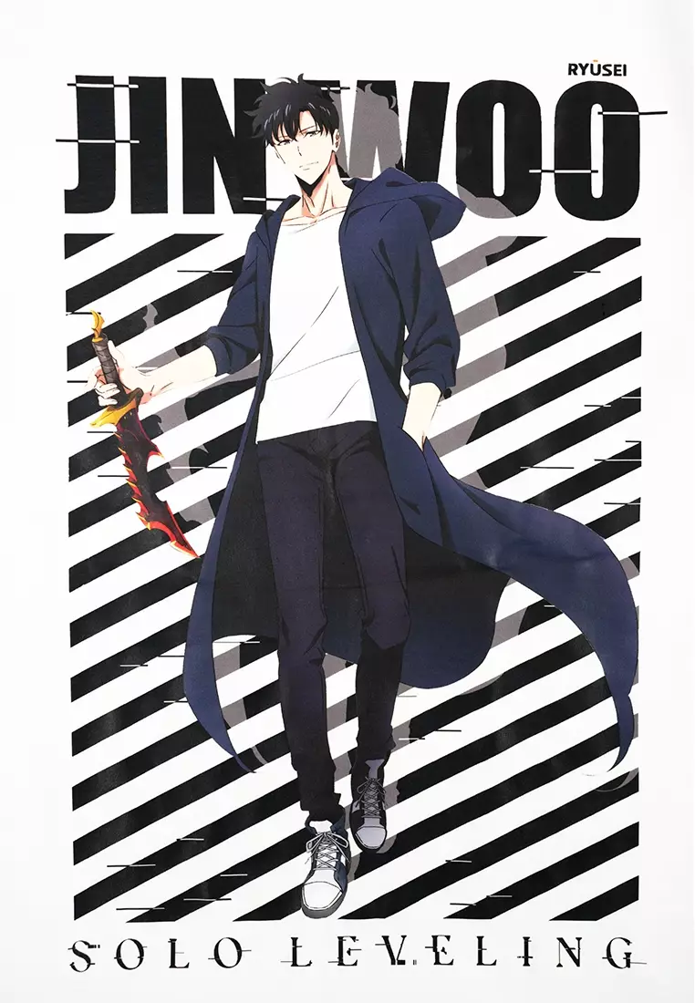 Ryusei x Solo Leveling | Tshirt Sung Jinwoo White