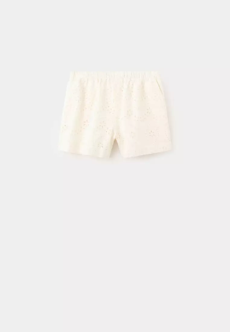 Broderie Anglaise Cotton Shorts