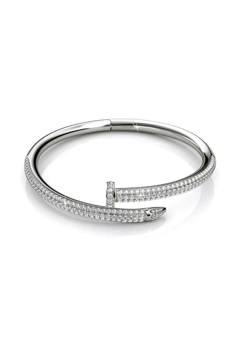 Cartier nail on sale bracelet white gold