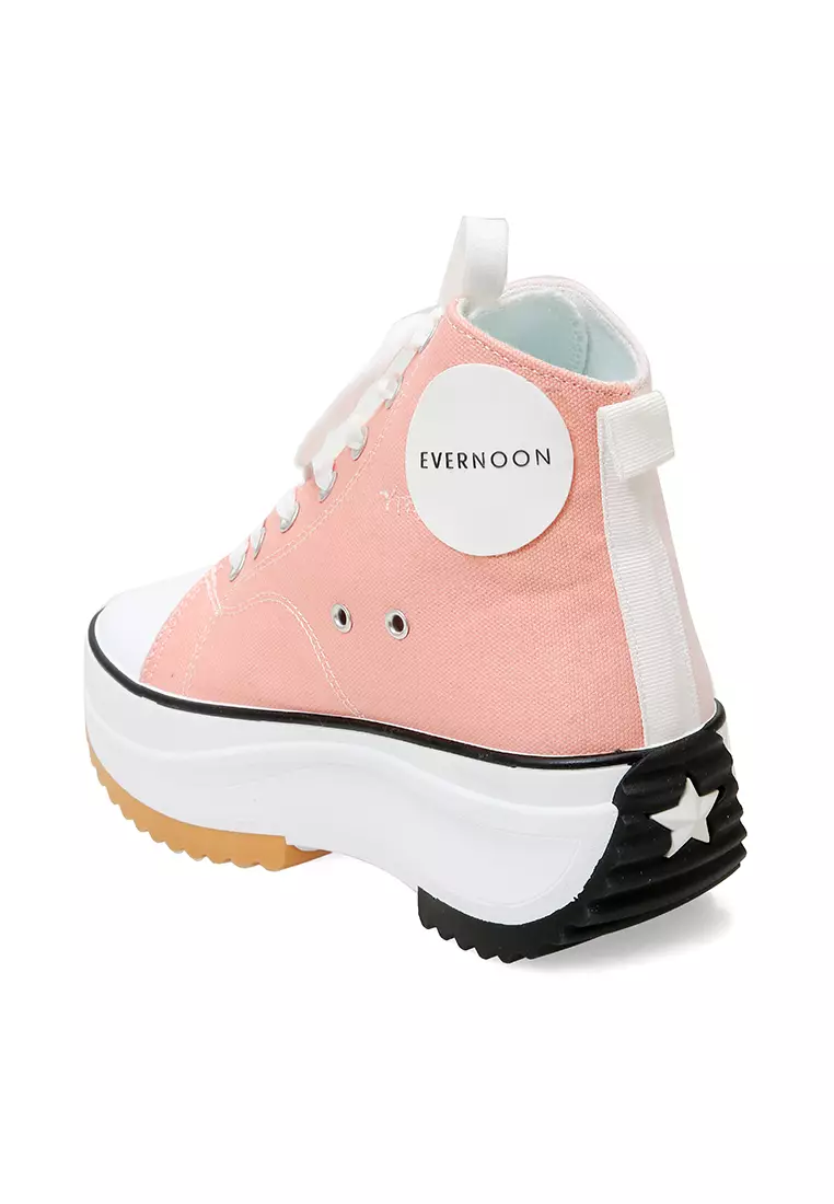 Sneakers Wanita Tali Ikat Design Stylish Premium High Quality - Pink