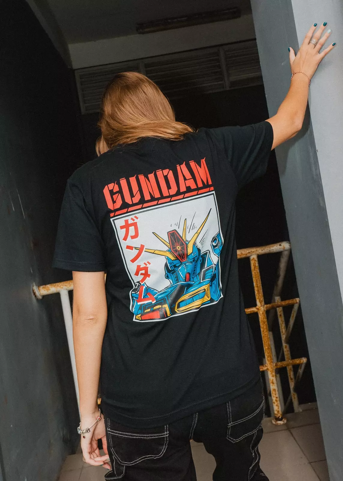 Ossu Tshirt Gundam Anime Japan Black