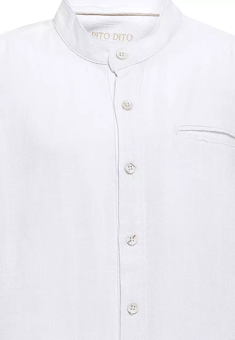 Pito Dito Boy Dagastino Kemeja Pendek Ciang-i Anak Putih - Size 4