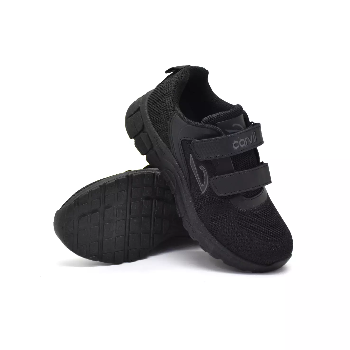 Carvil Sepatu Sekolah Anak Archie-01 LC Black/Black
