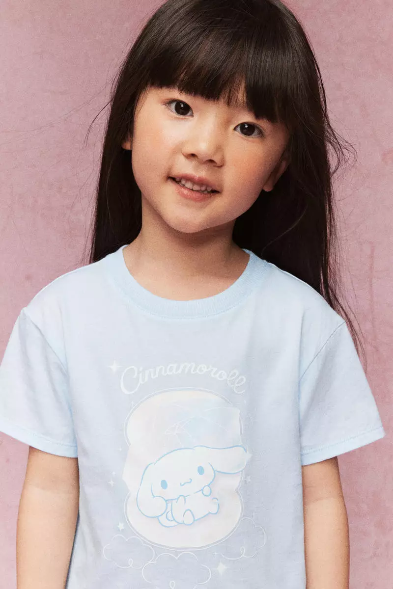 Printed cotton T-shirt