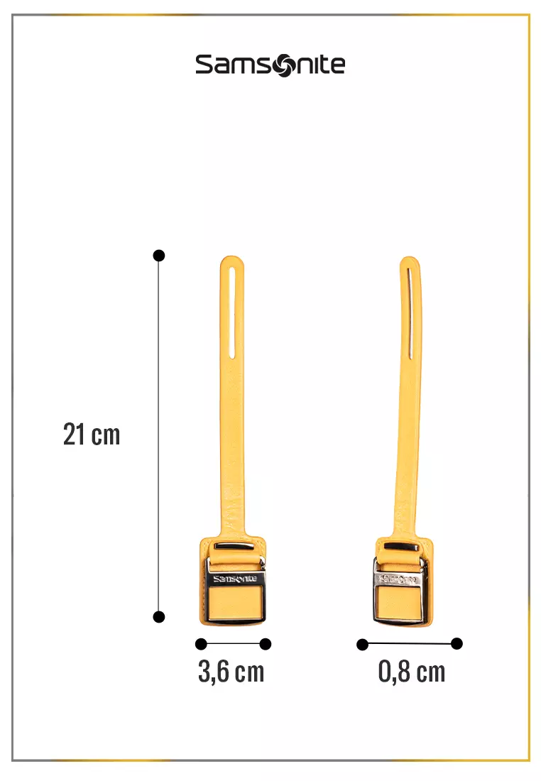 Samsonite Accessories IM T@G Leather Strap+Metal Tag S - Yellow